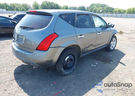 2005 Nissan Murano Sl/Se/S из США, поврежденный, VIN JN8AZ08W85W414798